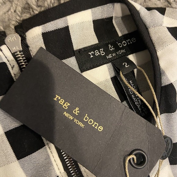 Rag & Bone NWT Tahoe Gingham Cut Out Dress Size 2 $550.00 - Picture 9 of 15